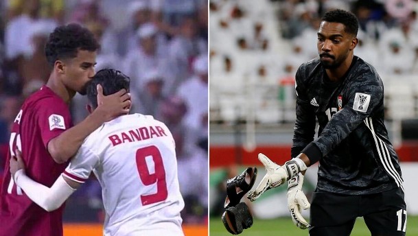صورة من مباراة قطر والامارات 